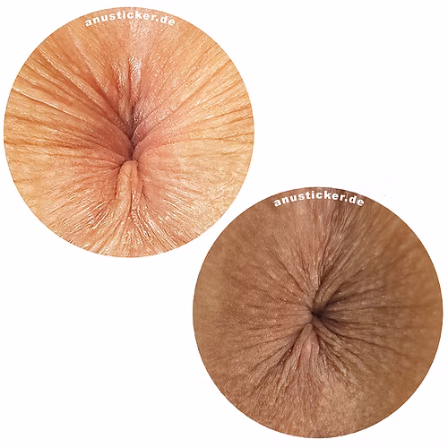 Anusticker Sticker "White & Brown&quot