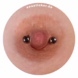 Nipple piercing as a sticker
